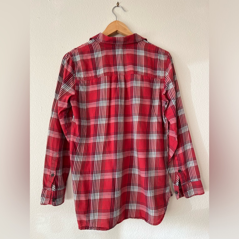 Madewell Red Plaid Button Down - image 4